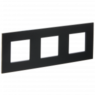 SKANDY Рамка 3-местная SK-F33Bl металл черный , SK-M32-M-K02
