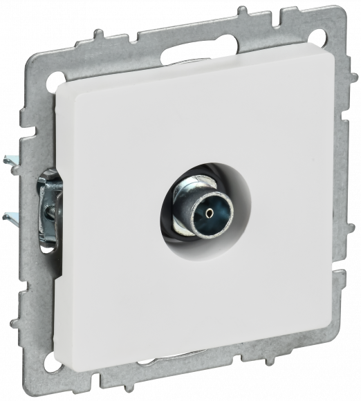 IEK BRITE Розетка TV оконечная РТВ11-0-БрАБ арктический белый , BR-A10-O-K91