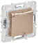 IEK SKANDY Розетка 1-местная с заземлением с защитными шторками и крышкой 16А IP44 SK-R11Sa песочный , SK-R16-16-44-K98
