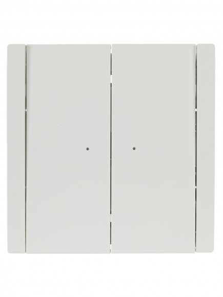 IEK FORTE&PIANO Выключатель 2-клавишный проходной с индикацией 10А FP208 белый , FP-V22-1-10-1-K01