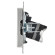 IEK BRITE Розетка компьютерная двойная RJ45 кат.5E РК10-2-БрГН металл хром/никель IEK, BR-K20-1-M-K23