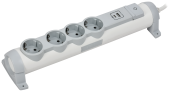 COMFORT Удлинитель У04К 4 места 2P+PE 3м 3х1,5мм2 16А USB A+C 20Вт белый IEK, 694692