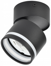LIGHTING Светильник 4034 настенно-потолочный под лампу GX53 черный IEK, LT-USB0-4034-GX53-1-K02