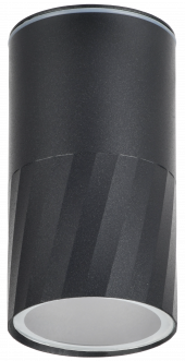 LIGHTING Светильник уличный 5222 потолочный под лампу GU10 IP65 черный IEK, LT-UPU0-5222-GU10-1-K02
