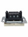 IEK BRITE Выключатель 2-клавишный проходной 10А ВС10-2-6-БрКр бежевый IEK, BR-V22-0-10-K10