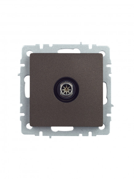 IEK BRITE Розетка TV оконечная РТВ11-0-БрТБ темная бронза , BR-A10-O-K45