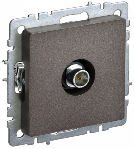 IEK BRITE Розетка TV оконечная РТВ11-0-БрТБ темная бронза IEK, BR-A10-O-K45