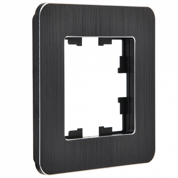 IEK BRITE Рамка 1-местная РУ-1-1-Бр металл черный RE AL IEK, BR-M12-M-21-K02 IEK BRITE Рамка 1-местная РУ-1-1-Бр металл черный RE AL IEK, BR-M12-M-21-K02