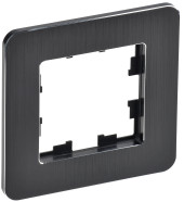 BRITE Рамка 1-местная РУ-1-1-Бр металл черный RE AL IEK, BR-M12-M-21-K02 BRITE Рамка 1-местная РУ-1-1-Бр металл черный RE AL IEK, BR-M12-M-21-K02