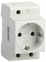 Розетка РАр10-3-ОПс заземлением на DIN-рейку IEK, MRD10-16