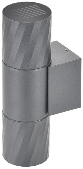 IEK LIGHTING Светильник уличный 5221 настенный под лампу 2хGU10 IP65 серый IEK, LT-UBU0-5221-GU10-2-K03