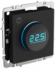 BRITE Термостат электронный с индикацией ТС10-1-БрЧ черный , BR-RT11-K02