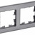 BRITE Рамка 2 -местная РУ-2-2-БрСе стекло серый IEK, BR-M22-G-K03