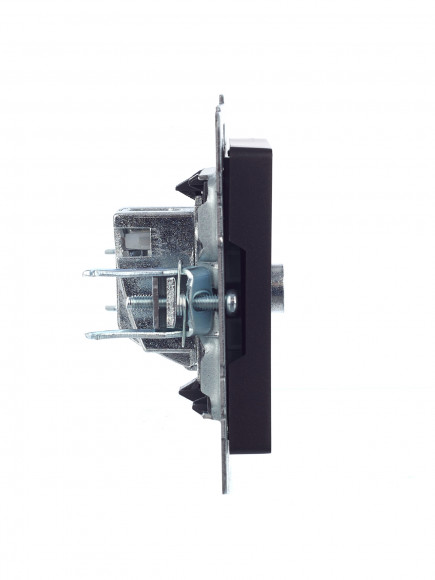 IEK BRITE Розетка TV оконечная РТВ11-0-БрЧ черный , BR-A10-O-K02