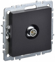 BRITE Розетка TV оконечная РТВ11-0-БрЧ черный , BR-A10-O-K02