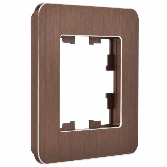 IEK BRITE Рамка 1-местная РУ-1-1-Бр металл коричневый RE AL IEK, BR-M12-M-21-K30