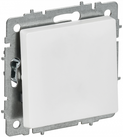 IEK BRITE Выключатель 1-клавишный 10А ВС10-1-0-БрАБ арктический белый , BR-V10-0-10-K91