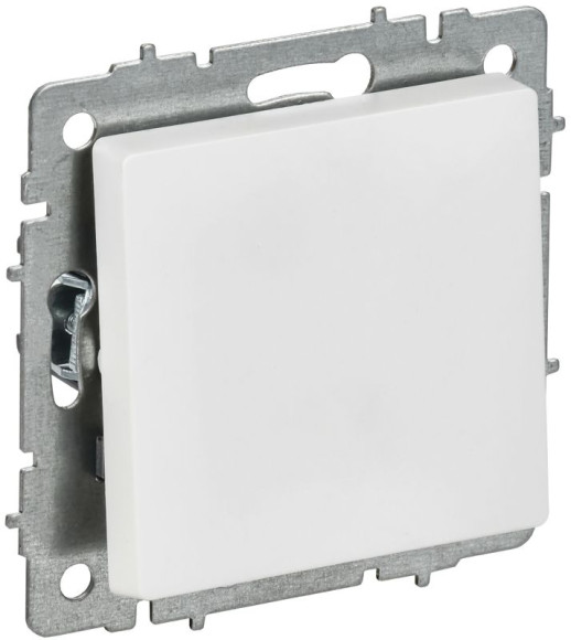 IEK BRITE Выключатель 1-клавишный 10А ВС10-1-0-БрАБ арктический белый IEK, BR-V10-0-10-K91