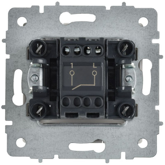 IEK BRITE Выключатель 1-клавишный 10А ВС10-1-0-БрАБ арктический белый IEK, BR-V10-0-10-K91