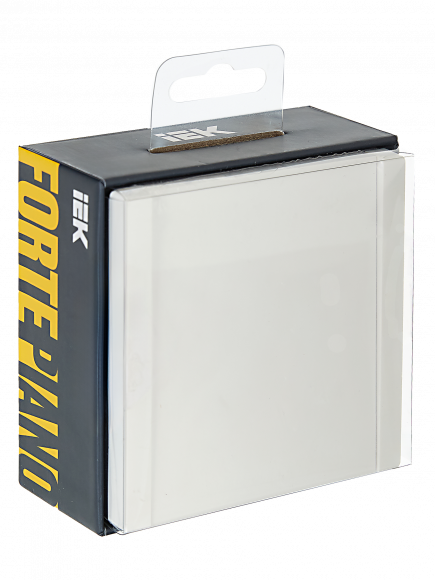 IEK FORTE&PIANO Выключатель 1-клавишный 10А FP201 белый , FP-V10-0-10-1-K01