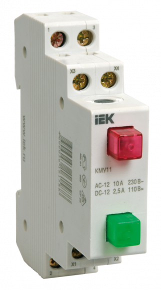 IEK Кнопка управления модульная КМУ11 IEK, MBD10-11-K51