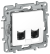 IEK IEKETIKA Розетка компьютерная двойная RJ45 категория 6 UTP 6722541 белый IEK