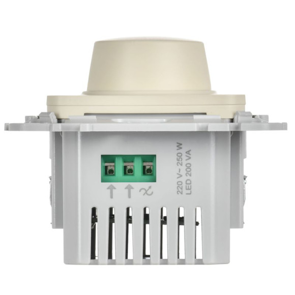 IEK FLITE Светорегулятор проходной LED 250Вт СС16-5-1-ФлСл сливочный IEK, FI-D22-0250-P-K86