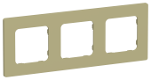 FLITE Рамка 3-местная РУ-3-К-ФлО оливковый IEK, FI-M32-32-20-K26