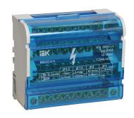 Шины на DIN-рейку в корпусе (кросс-модуль) ШНК 4х11 3L+PEN IEK, YND10-4-11-125