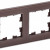 BRITE Рамка 2 -местная РУ-2-2-БрТБ стекло темная бронза IEK, BR-M22-G-K45