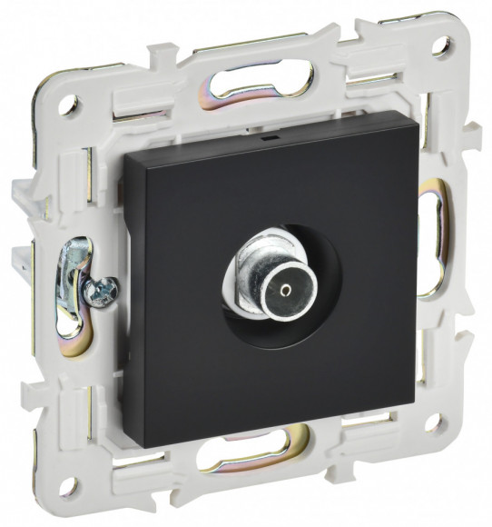 IEK SKANDY Розетка TV оконечная SK-A12Bl черный IEK, SK-A10-O-K02