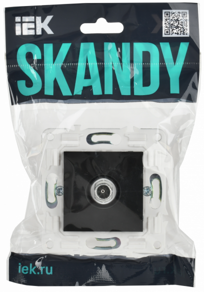 IEK SKANDY Розетка TV оконечная SK-A12Bl черный , SK-A10-O-K02 IEK SKANDY Розетка TV оконечная SK-A12Bl черный , SK-A10-O-K02