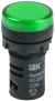 IEK Лампа AD22DS(LED)матрица d=22мм зеленый 36В AC/DC IEK, BLS10-ADDS-036-K06