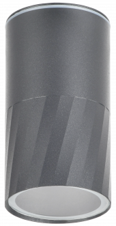 LIGHTING Светильник уличный 5222 потолочный под лампу GU10 IP65 серый IEK, LT-UPU0-5222-GU10-1-K03