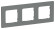 IEK FLITE Рамка 3-местная РУ-3-К-ФлМА мокрый асфальт IEK, FI-M32-32-20-K80, Classic