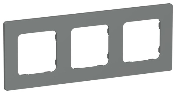 IEK FLITE Рамка 3-местная РУ-3-К-ФлМА мокрый асфальт IEK, FI-M32-32-20-K80, Classic
