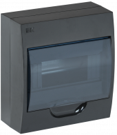 KREPTA 3 Корпус пластиковый ЩРН-П-8 IP41 черный IEK, MKP12-N-08-41-K02