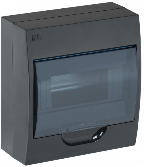 IEK KREPTA 3 Корпус пластиковый ЩРН-П-8 IP41 черный IEK, MKP12-N-08-41-K02