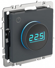 BRITE Термостат электронный с индикацией ТС10-1-БрМ маренго , BR-RT11-K35