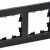 BRITE Рамка 2 -местная РУ-2-2-БрЧ стекло черный IEK, BR-M22-G-K02