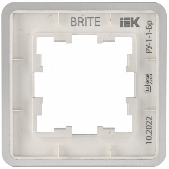 IEK BRITE Рамка 1-местная РУ-1-1-Бр металл алюминий RE AL IEK, BR-M12-M-21-K47 IEK BRITE Рамка 1-местная РУ-1-1-Бр металл алюминий RE AL IEK, BR-M12-M-21-K47