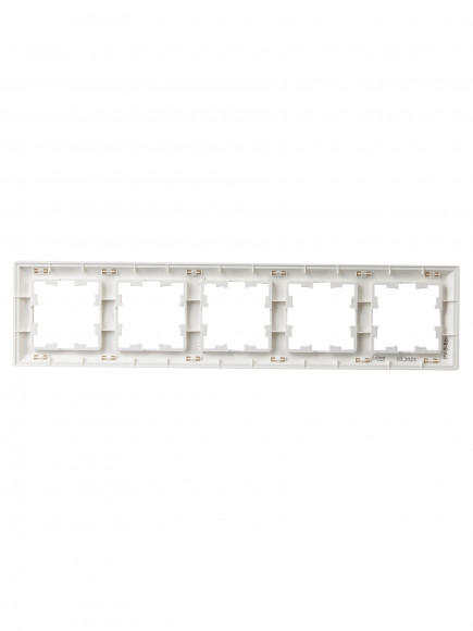 IEK BRITE Рамка 5-местная РУ-5-Бр белый/белый , BR-M52-12-K01