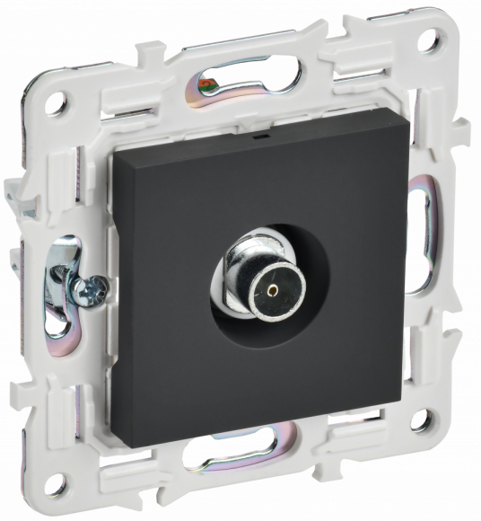IEK SKANDY Розетка TV оконечная SK-A12G графит IEK, SK-A10-O-K53