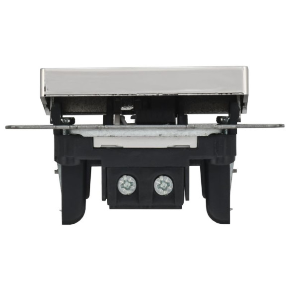 IEK BRITE Выключатель 1-клавишный 10А ВС10-1-0-БрГН металл хром/никель IEK, BR-V10-0-10-M-K23
