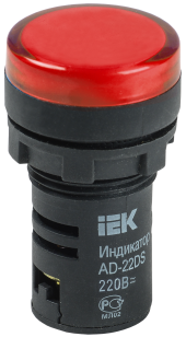 Лампа AD22DS(LED)матрица d22мм красный 230В AC/DC IEK, BLS10-ADDS-230-K04 Лампа AD22DS(LED)матрица d22мм красный 230В AC/DC IEK, BLS10-ADDS-230-K04