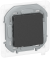 IEK IEKINSPIRIA Переключатель 1-клавишный схема 6 10АХ IP44 безвинтовые зажимы 6736731 антрацит IEK