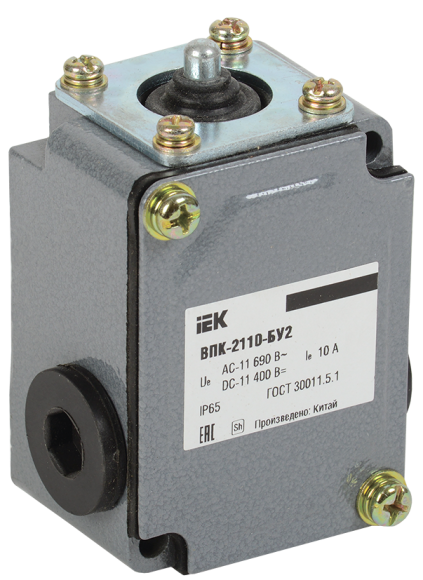 IEK Выключатель концевой ВПК-2110-БУ2 толкатель IP65 IEK, KV-1-2110-1