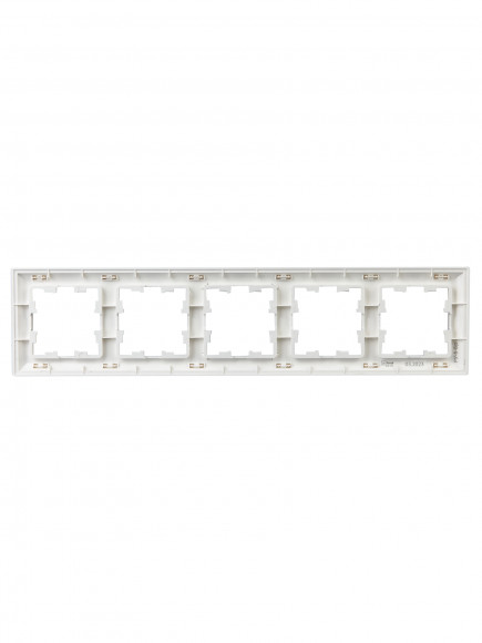 IEK BRITE Рамка 5-местная РУ-5-Бр алюминий/алюминий , BR-M52-12-K47