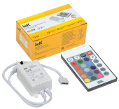 Контроллер с ПДУ ИК RGB 3 канала 12В 2А 72Вт IEK, LSC1-RGB-072-IR-20-12-W