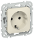 IEK FLITE Розетка с заземлением без защитных шторок безвинтовое крепление 16А РС11-1-ФлСл сливочный IEK, FI-R11-16-1-K86